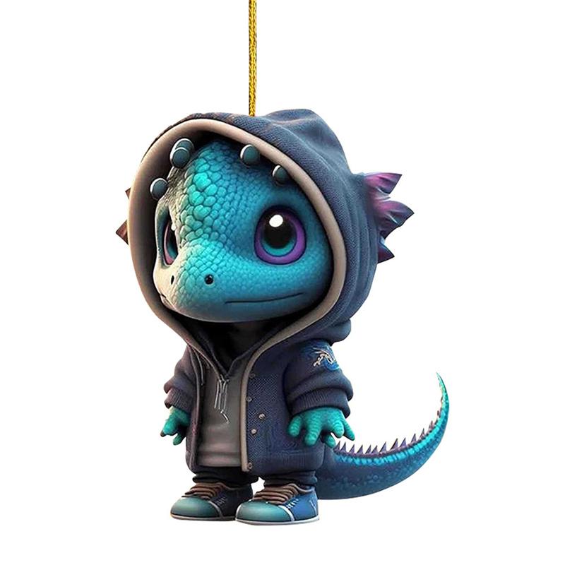 

Милая мультяшная статуя дракона, украшения, акриловый кулон, праздничные украшения, подвески, автомобильные подвески, украшения для интерьера as the picture