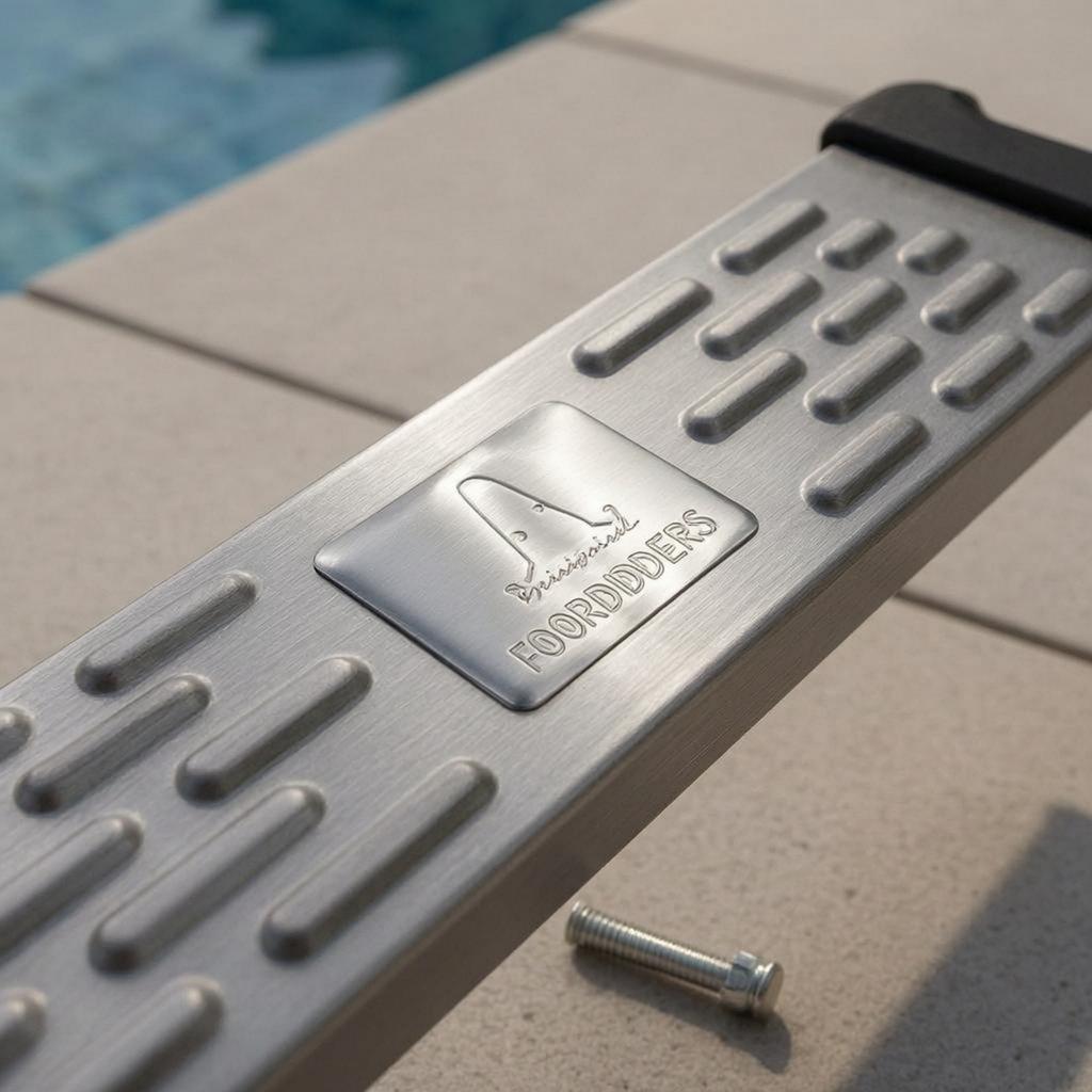 Pool Ladder Step Plate Textured Anti-Slip Step Plate Outdoor Hardware Corrosion Resistant