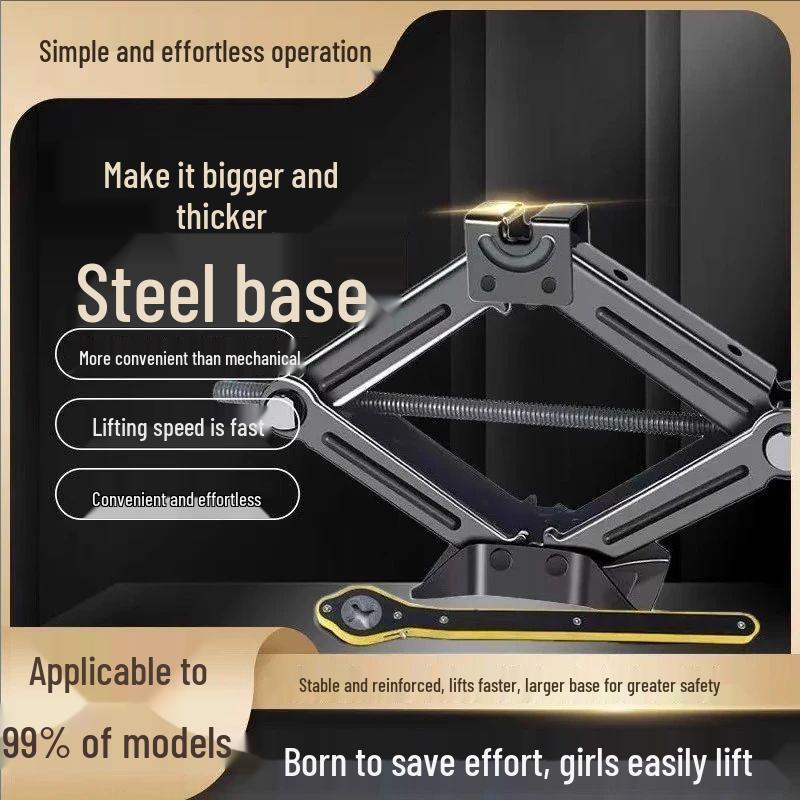 Compact Hydraulic Car Jack with Labor-Saving Wrench
