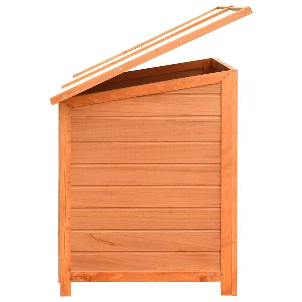 vidaXL Dog House Solid Pine and Fir Wood 120x77x86 cm
