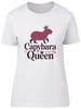 Capybara Queen In Crown Womens T-Shirt Ladies Gift Tee