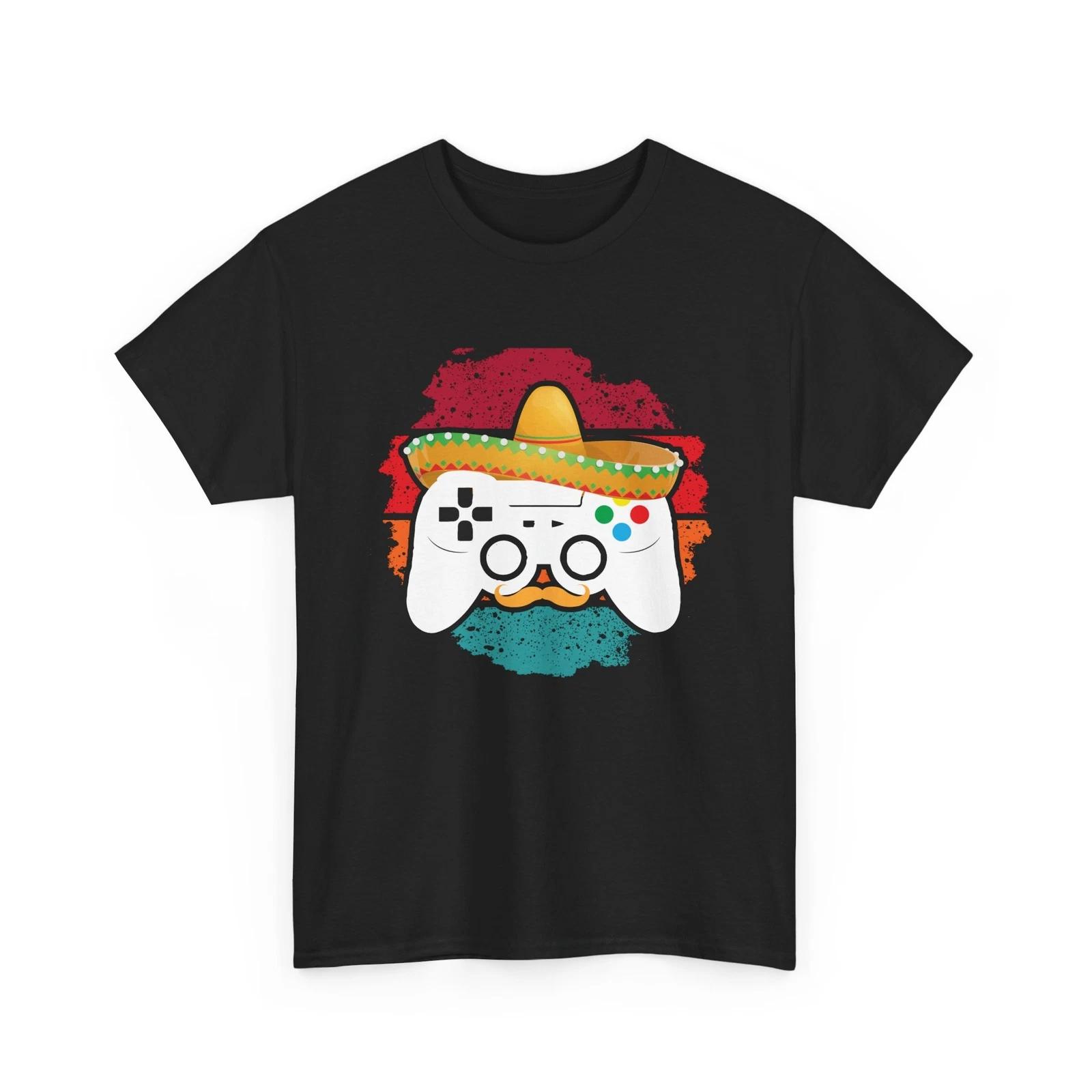 

Mexicano Gamer T-Shirt | Gaming Mode Tee | Fun Retro Shirt for Players L