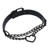 Vintage Herz Halskette Halsband mit Kette Goth Kragen für Mädchen Grunge Punk süße Kawaii Egirl Chocker Harajuku Zubehör