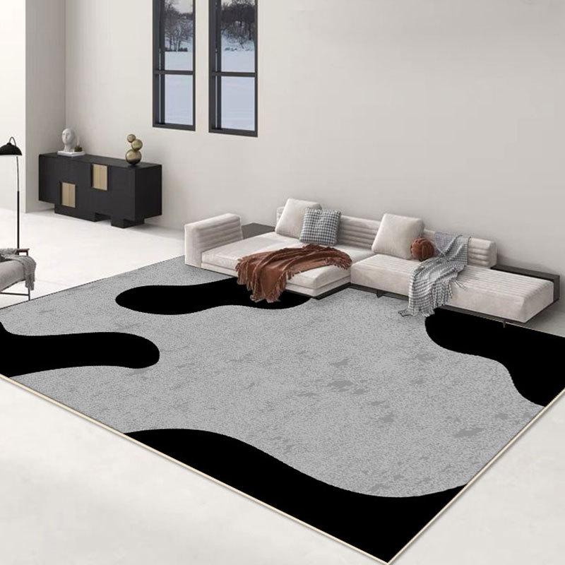 

Роскошный черный журнальный столик и ковер для спальни — современный, простой, легко моющийся дизайн 80x120 cm (Thick Velvet)