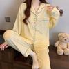 Korean Sweetheart Pajamas Set: Women's Long-Sleeve & Pants Homewear for Spring & Autumn
