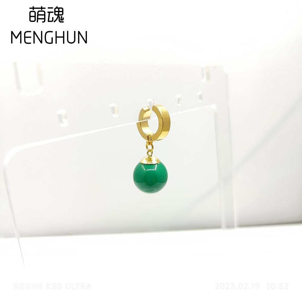 

Серьги в стиле аниме для косплея Серьги Potara желтые бусины зеленые бусины