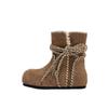 Two wear snow boots, new winter thick-soled heightening cotton boots, piled and thickened warm cotton shoes