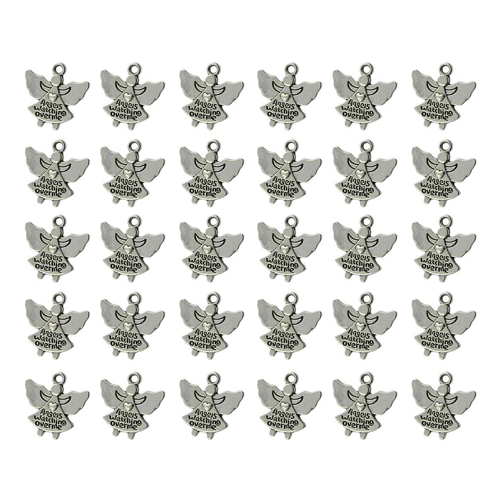 30pcs Tibetan Angel Charms Pendants Eye Catching Angel Pendants Charm For Creative Jewelry And Craft Designs