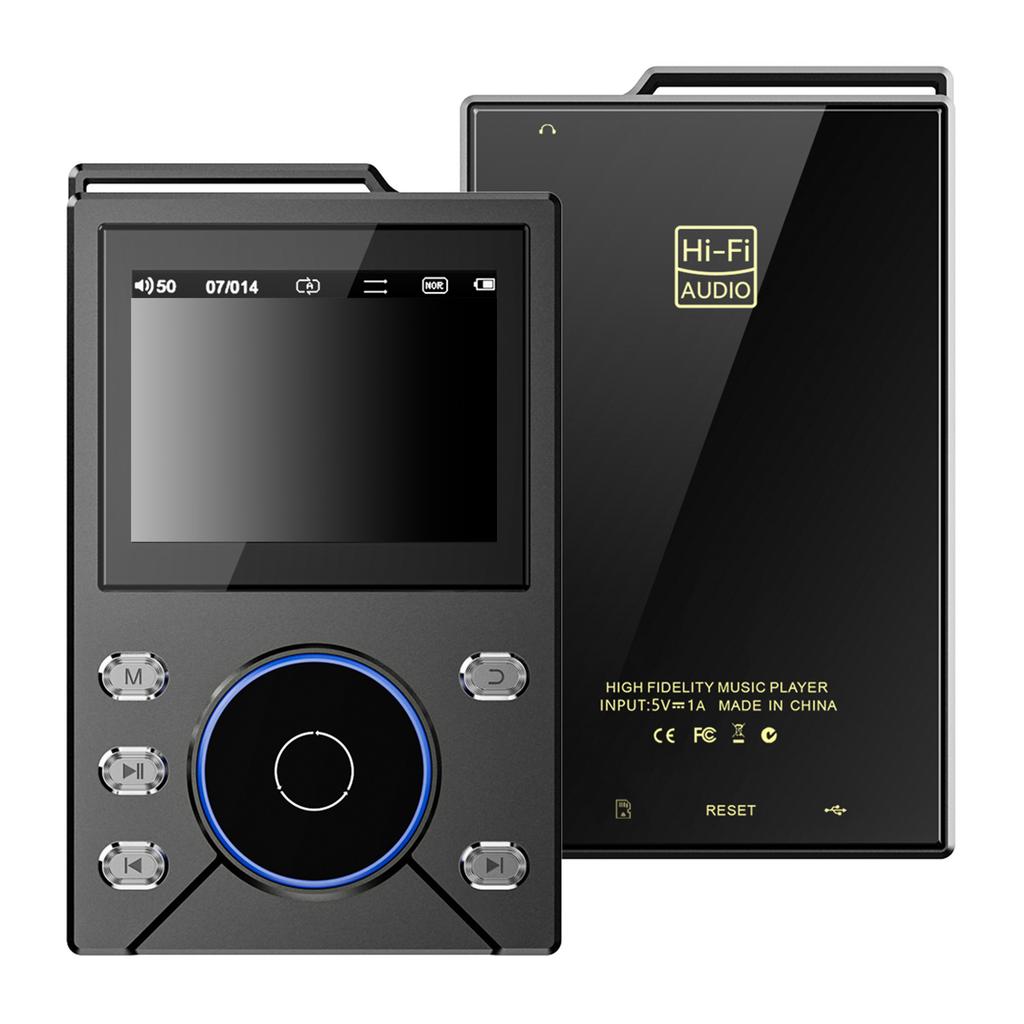 HIFI Lossless Music Player with BT, 2.4  Color Display, ALPS Wheel Control, Support Up To 256GB Black