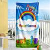 Numberblocks Customize Your Name Beach Towel High Absorbency & Quick-Dry Suitable for Swimming Gym Camping Yoga Vacation