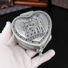 Antique Inspired Metal Jewelry Case With Egyptian Floral Designs Secure Storage for Earrings Rings Necklaces