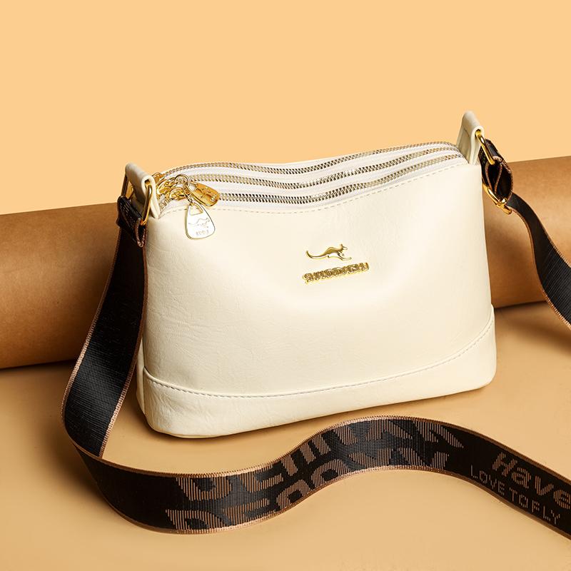 Vintage Printed Multi-compartment Crossbody Bag Women's Shoulder Bag Lightweight Commuter Mother Bag
