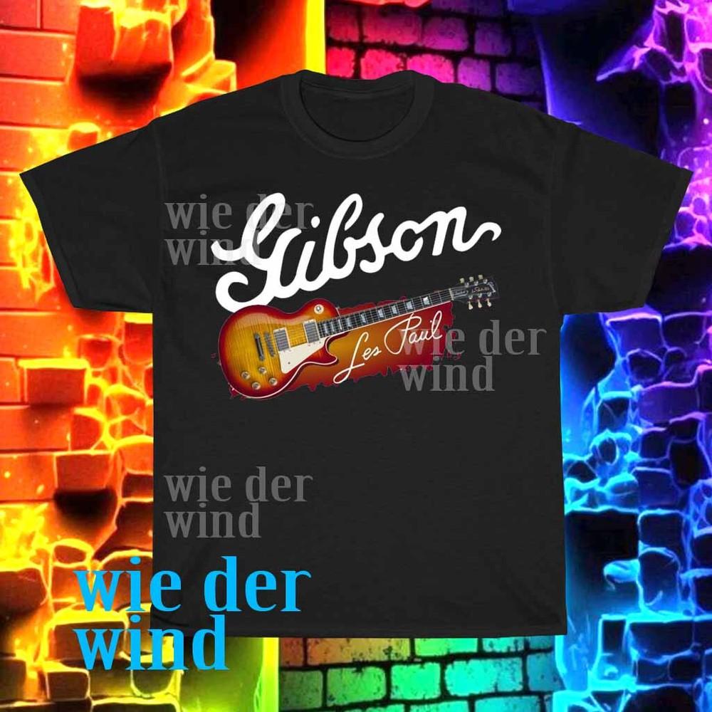 

New Gibson Les Paul Classic Logo Men#039;s Tshirt funny size S to 5XL Unisex T-Shirt XXXXL