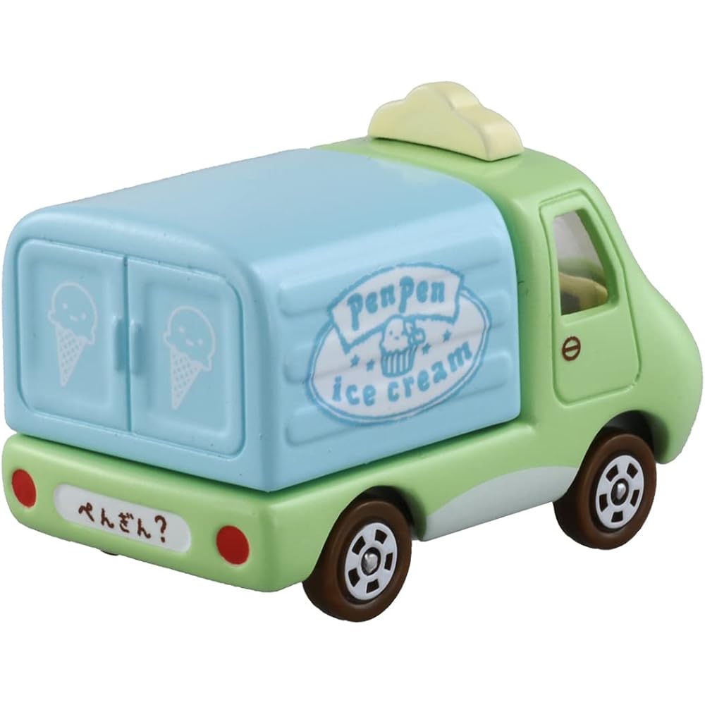 Takara Tomy Tomica Dream Tomica No.167 Sumikko Gurashi Penguin Ice Cream Shop Diecast Toy Car for Ages 3 and Up