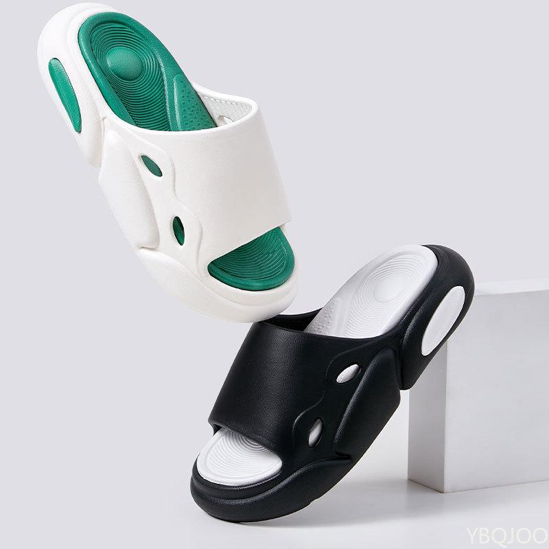 Fashion New Summer Sports Non Slip Slippers with One Line Color Matching Simple Design Soft Soled Sandals for Home Use Luxury Sandals