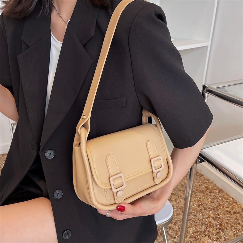 Elegant Quilted Pattern Pu Leather Handbag Small Size Trendy Spring Summer Bag