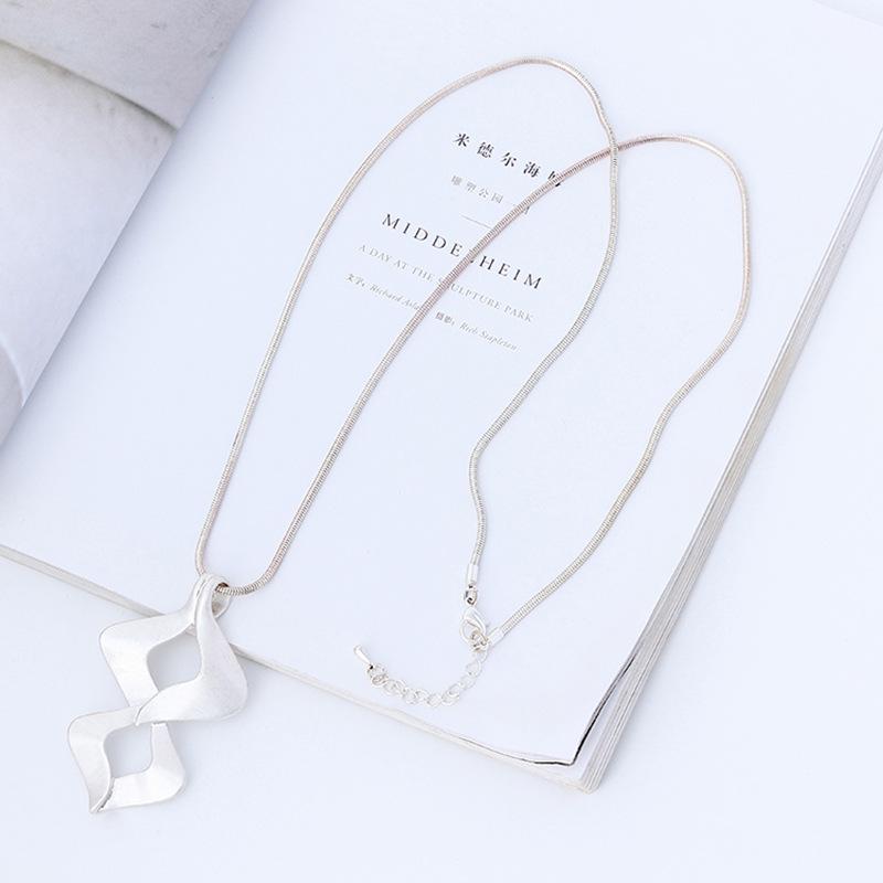 Necklace Vintage Personality Long Necklace Geometric Pendant Women S Metal Sweater Chain