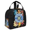 Custom D-Digimons Insulated Lunch Bag for Women Men Leakproof Cartoon Cooler Thermal Lunch Tote Office Picnic Travel