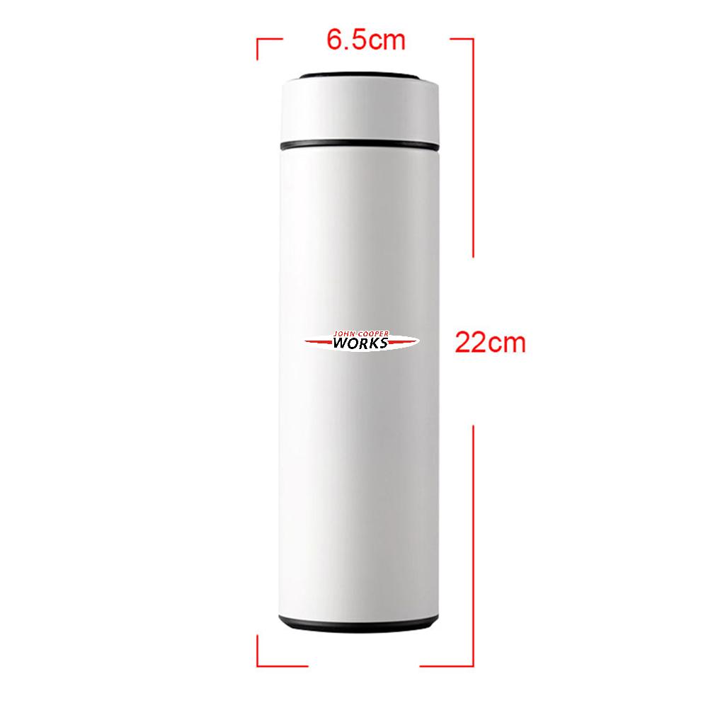 Stainless Steel Car Smart Thermos Mug Temperature Display Thermal Cup Bottle For MINI Cooper JCW WORKS S R55 R56 F55 F56 R57 R58 Zbfhp66