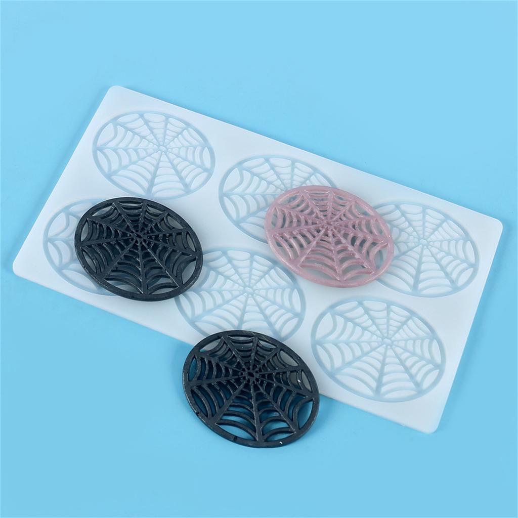 Halloween Spiders Web Silicone Mold DIY Chocolate Mould Dessert Fondant Mold Spiders Web Kitchen Baking Mold Cake Decors