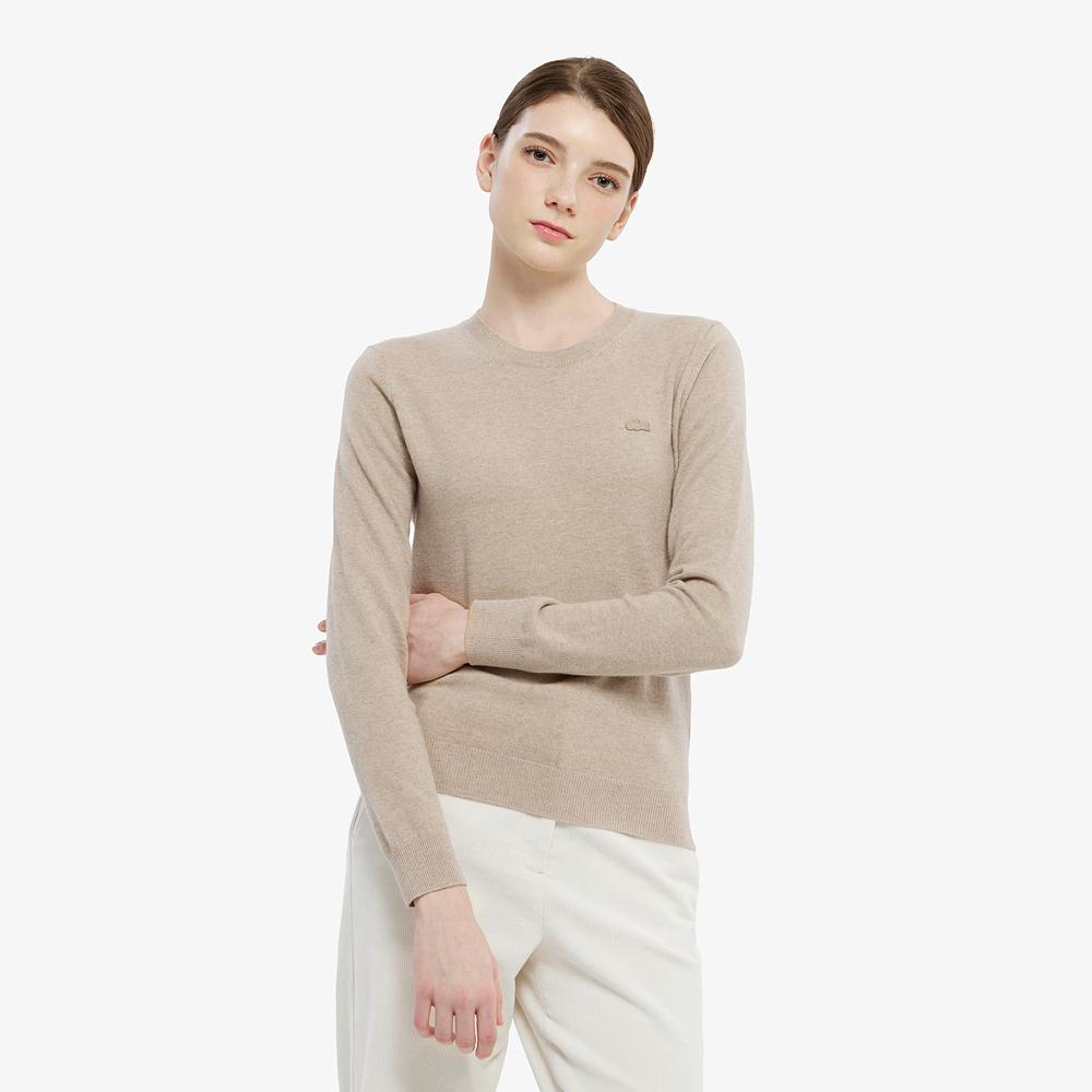 LACOSTE Women'S Basic Crew Neck Sweater Af294E-55N 02S