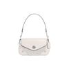 Millie 27 Letter Logo Lock Buckle Nameplate Studded Pebble Texture Canvas With Leather Shoulder Bag Women Shoulder Bag CE639-SVVS5