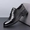New Oxford Men's Dress Shoes Formal Business Lace Up Genuine Leather Shoes Men's Office Leather Shoes Elegant Men's Dress Sh