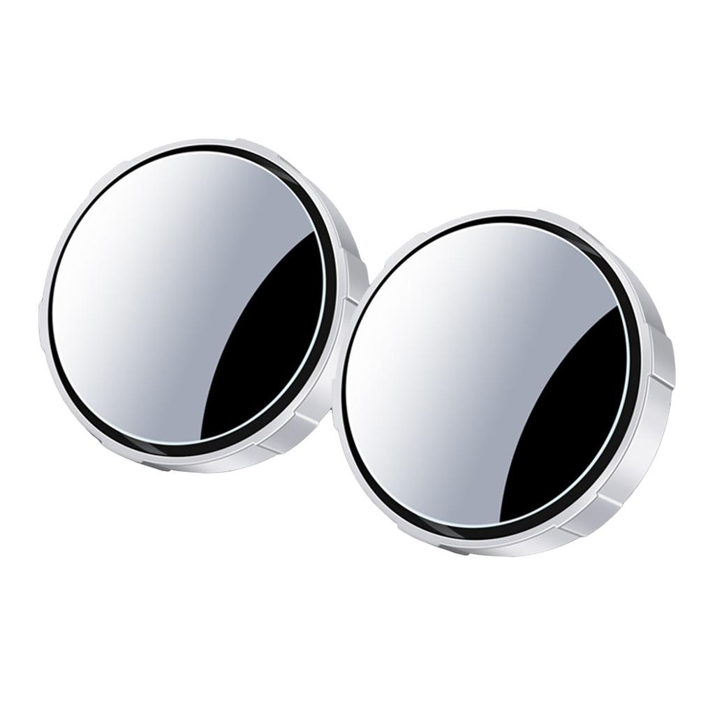 Car Convex Mirrors Blind Spot Mirror 360° Adjustable Wide Angle HD Suction Cup ABS+Glass Universal Rear View Assist for Parking
