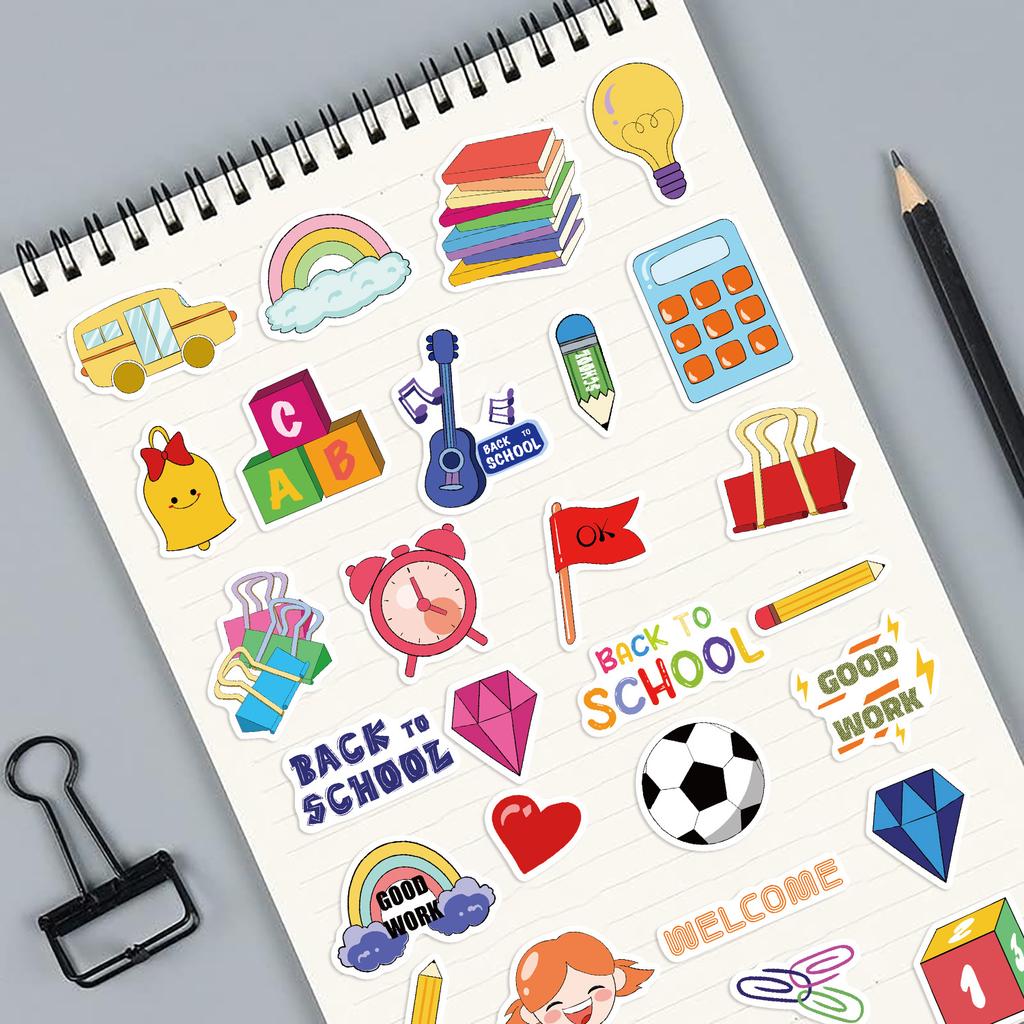 8 Cartoons Season Rewards Collage Group Stickers Handicraft Waterproof Matching Decoration Stickers DIY