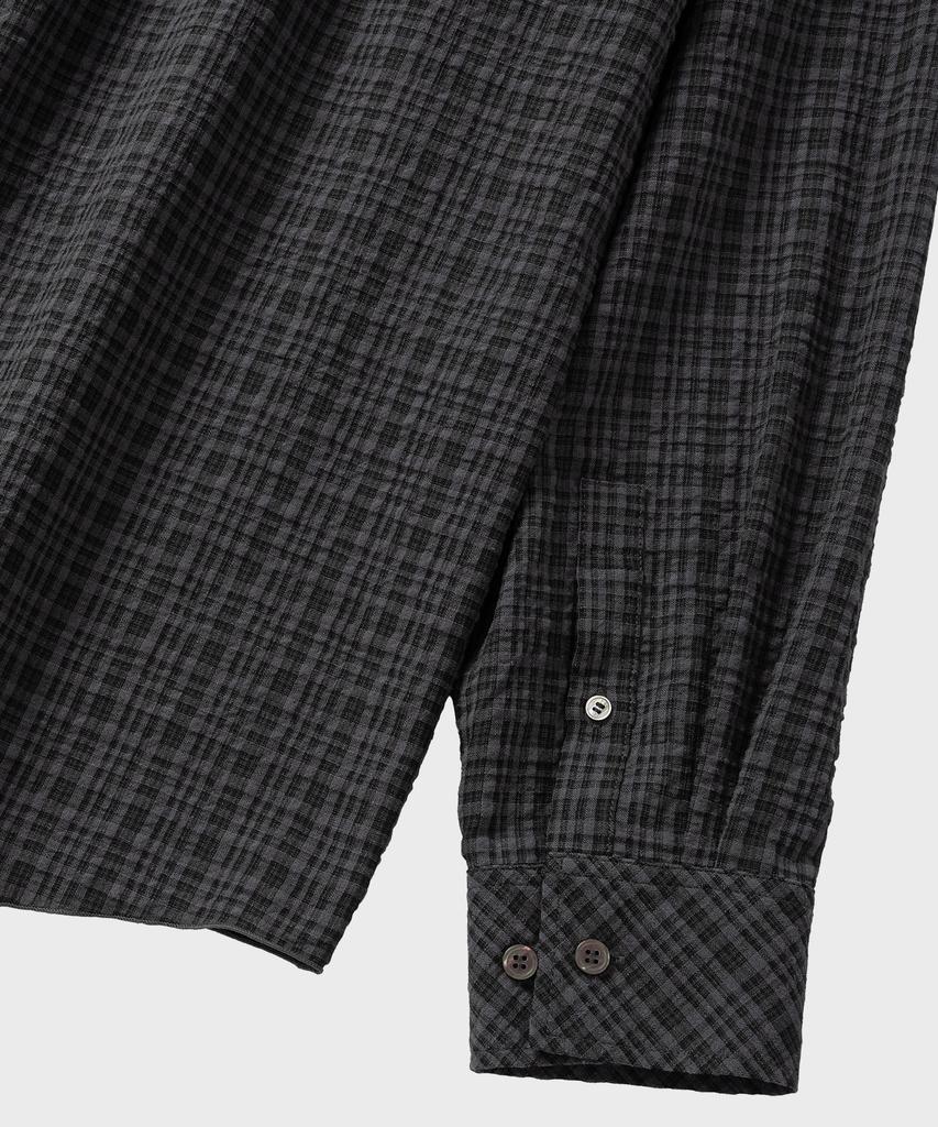 NONBLANK Blended Check Ls Shirt_Grey