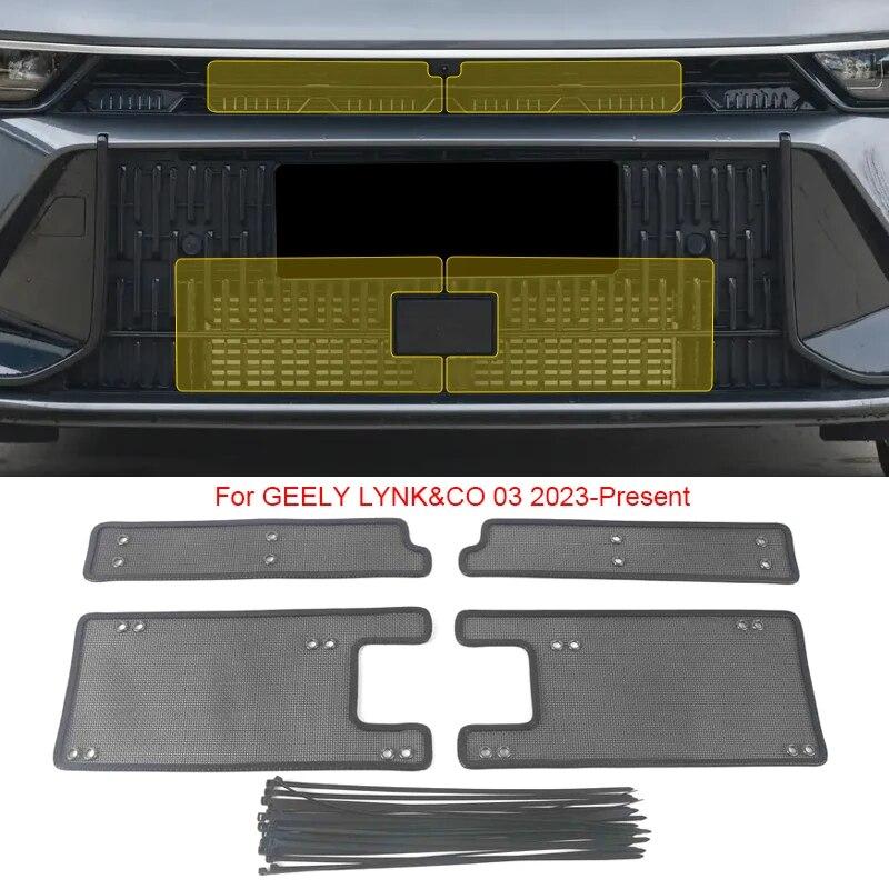 4ks Ochranný kryt vstupu vzduchu do auta odolný proti hmyzu Vložka větracího otvoru Síť filtru závodního grilu Pro GEELY LYNK&CO 03 2023-2025