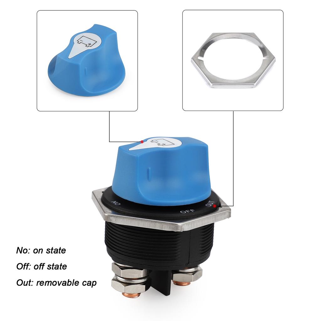 DC Disconnecter Power Isolator Cut Off Switch Kit 12V 50A 100A 200A 300A Car Rally Battery Switch For Truck Car Motorcycle Boat