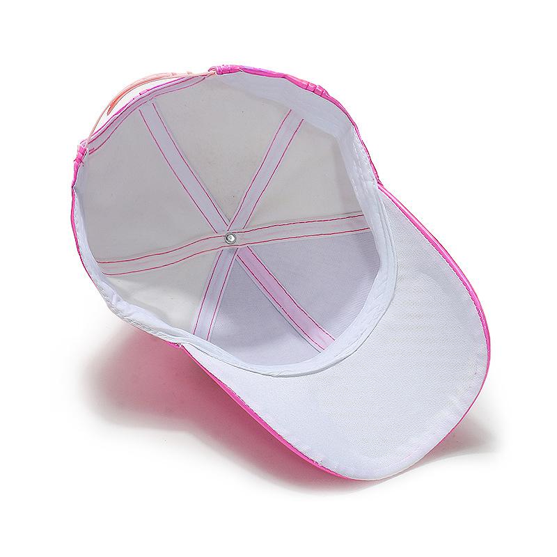 Women's European and American hip hop hats jazz dazzling PU leather peaked caps laser baseball caps
