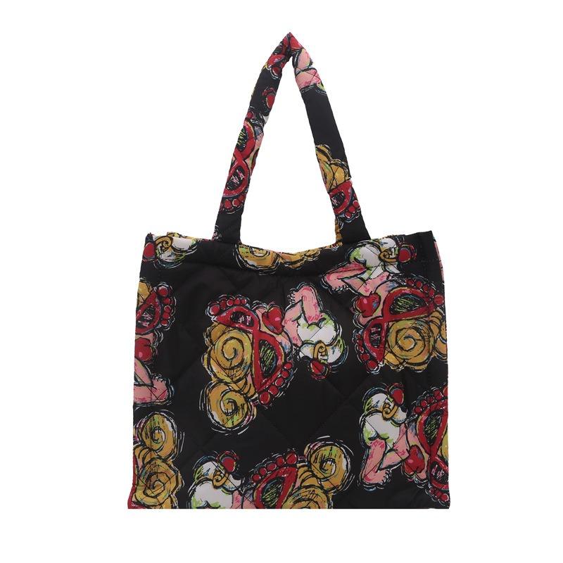 New trendy brand black super pacifier fashion tote bag small cool printed sunglasses baby hand bag