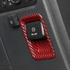 Red Carbon Fiber Handbrake Switch Panel Cover Trim Frame For Ford F150 -