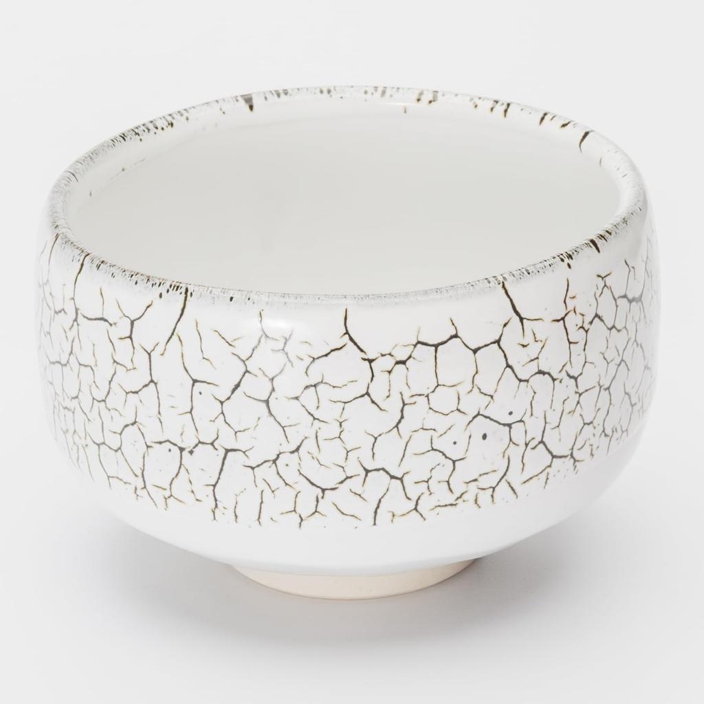 Mino Ware Matcha Shiro Made In Bowl, Tenmoku, White, 12.5cm Diameter, Japan, 505-35