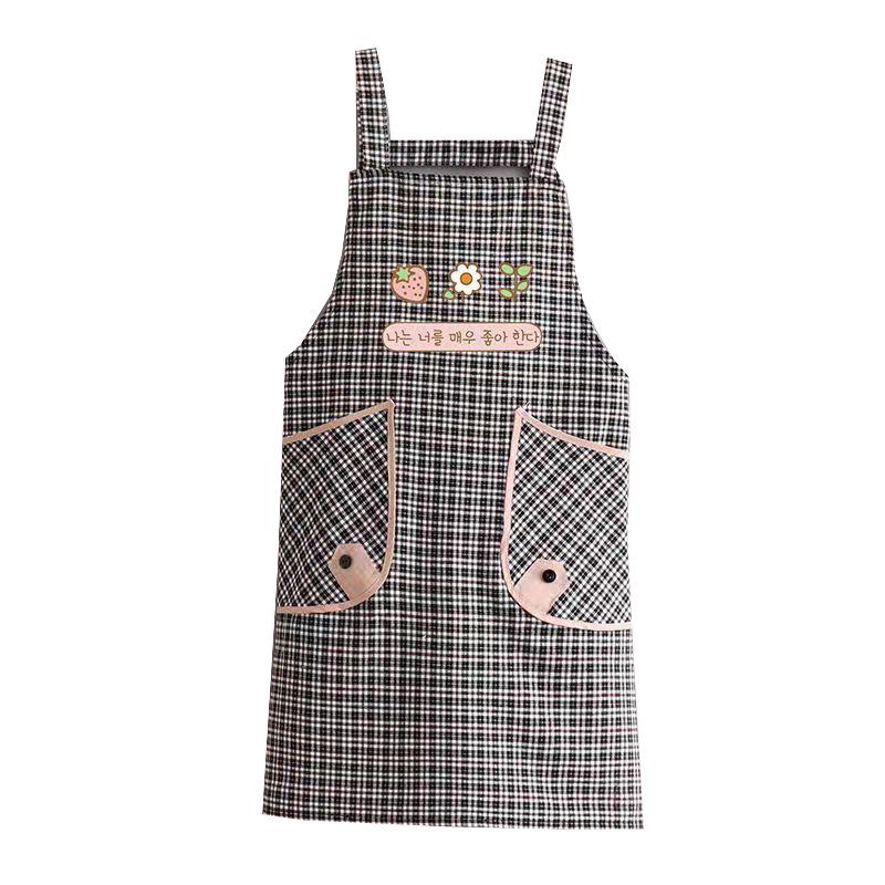 Custom Logo Long Sleeve Cotton Kitchen Apron - Women’s Restaurant & Household Cooking Waist Workwear