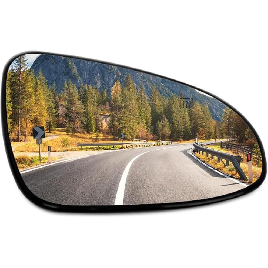 SCITOO Driver Side Mirror Glass For 2003-2007 For Cadillac Escalade, For Chevy Avalanche, Silverado Suburban Tahoe, For GMC Sierra Yukon Left Heat