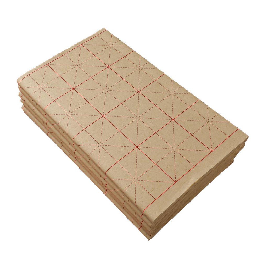 Ancient Ding Rice Paper Brush Writing for Beginners - Thickened Semi-Sized Pure Bamboo Pulp Paper, One Sheet.