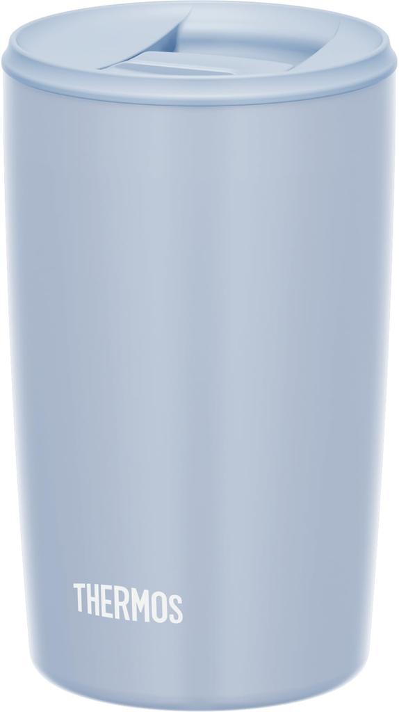 Thermos Vacuum Insulated Tumbler with Lid Dishwasher Safe 400ml Ash Blue ASB JDP-401