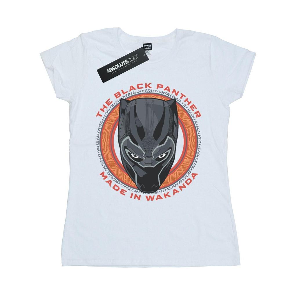 Marvel Womens/Ladies Black Panther Made In Wakanda Red Cotton T-Shirt