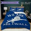 Millwall FC Set Copripiumino Trapuntato Coperta Trapuntata Federa Decorazione per la Casa Regalo di Compleanno (1 * copripiumino + 2 * federe senza imbottitura)