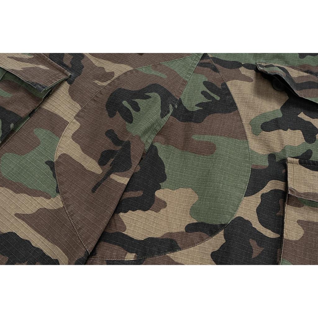 BeatStreet Camouflage Cargo Cropped Shorts for Men Wide Leg Patchwork Baggy Summer Shorts Oversized Loose Over Knee Pants