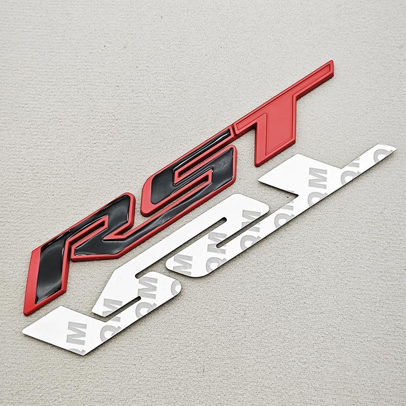 

3D Metal Car Sticker Logo RST Emblem Front Fender Rear Trunk Badge For Chevrolet Silverado Tahoe Suburban Traverse Accessories