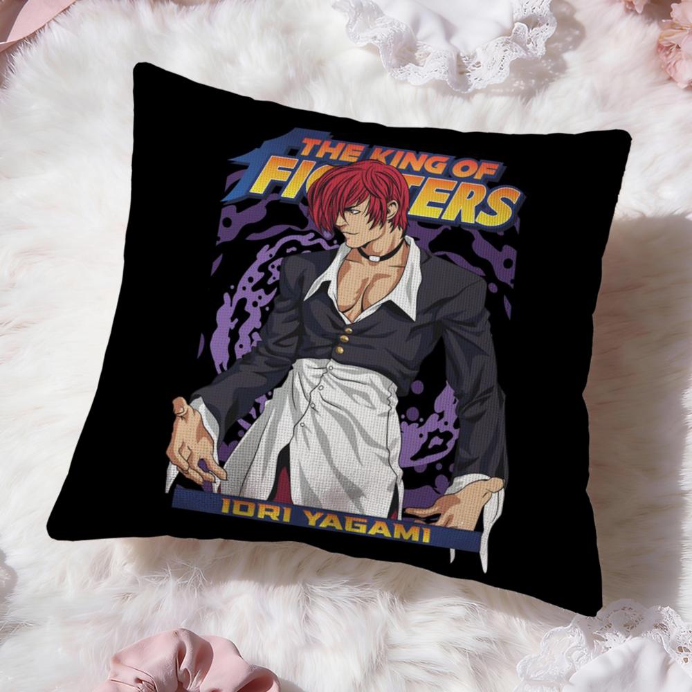 K-KOF The King of F-FighterS Cushion Cover Premium Comfort Reversible Pillow Cove -Two in One Design for Any Room & Car Interior