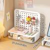 Desk Storage Pen Holder Perforated Board Bookshelf Stationery Storage Box Office Desk Perforated Board Storage Box