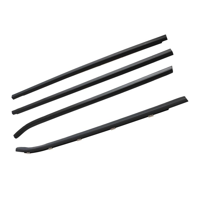 4pcs/set Black Car Door Window Glass Weatherstrip Trim For Hyundai I30 2008-2011 822102L000 Waterproof Pressure Sealing Strip