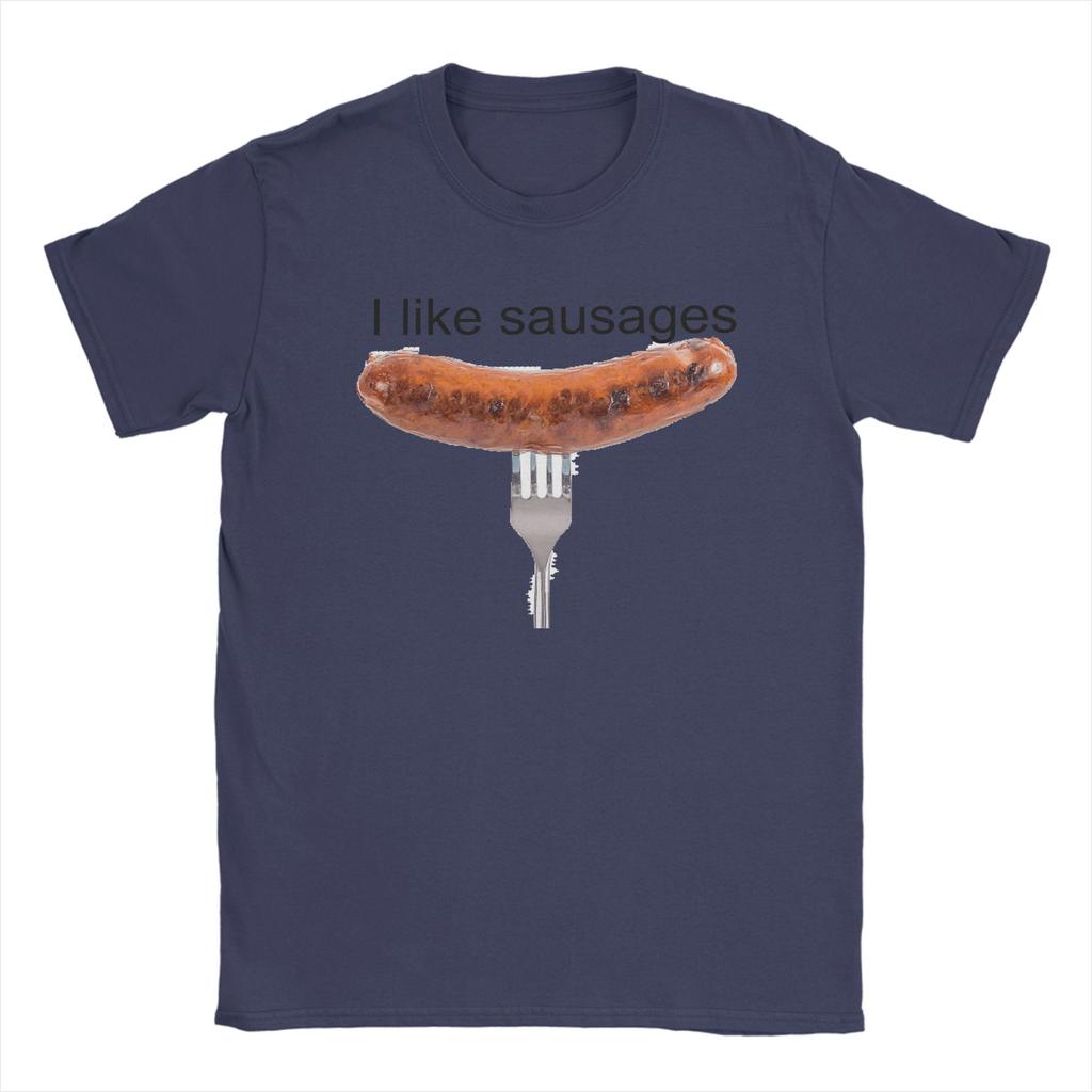 Awesome Sausage HOT DOG Sausage TShirts for Unisex Round Neck Cotton T Shirt  Short Sleeve Tee Shirt Plus Size Clothing