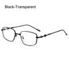 New Fashion Eyeglasses Frames for Women Men Silver Rectangle Glasses Anti Blue Light Small Square Sunglasses with Metal Frame