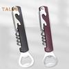 Bottle Opener 3 In 1 Design Durable Wine Corkscrew Stainless Steel Beer Opener with Cutter for Home Kitchen